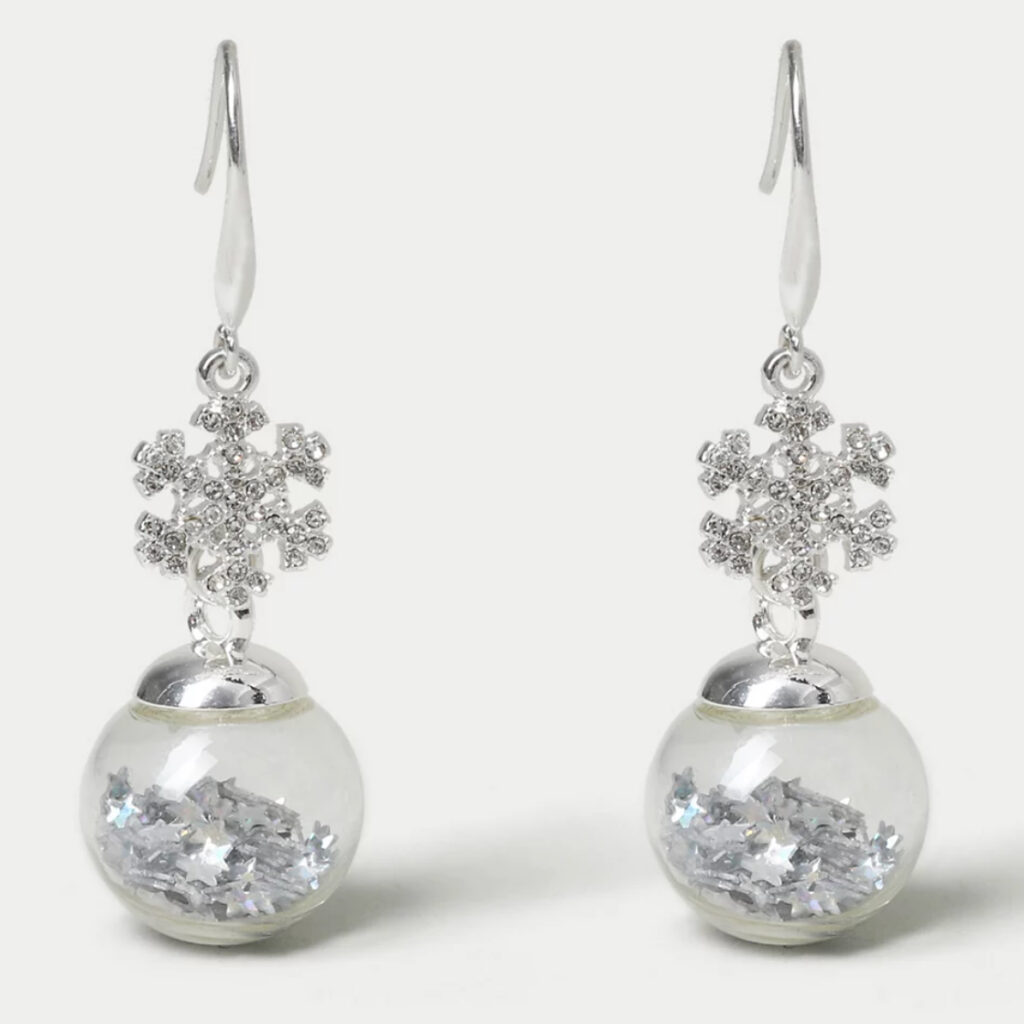 Shaker snowflake earrings from M&S