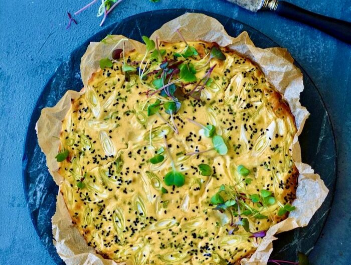 BAKED WARM ROQUEFORT CHEESECAKE