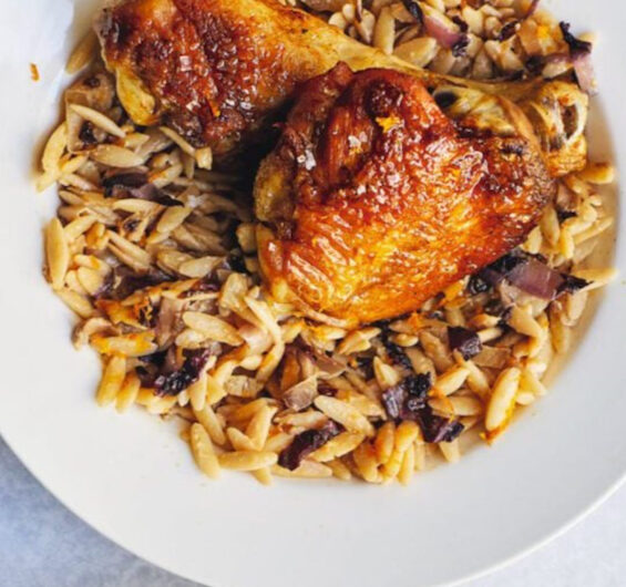 CHICKEN WITH ORZO